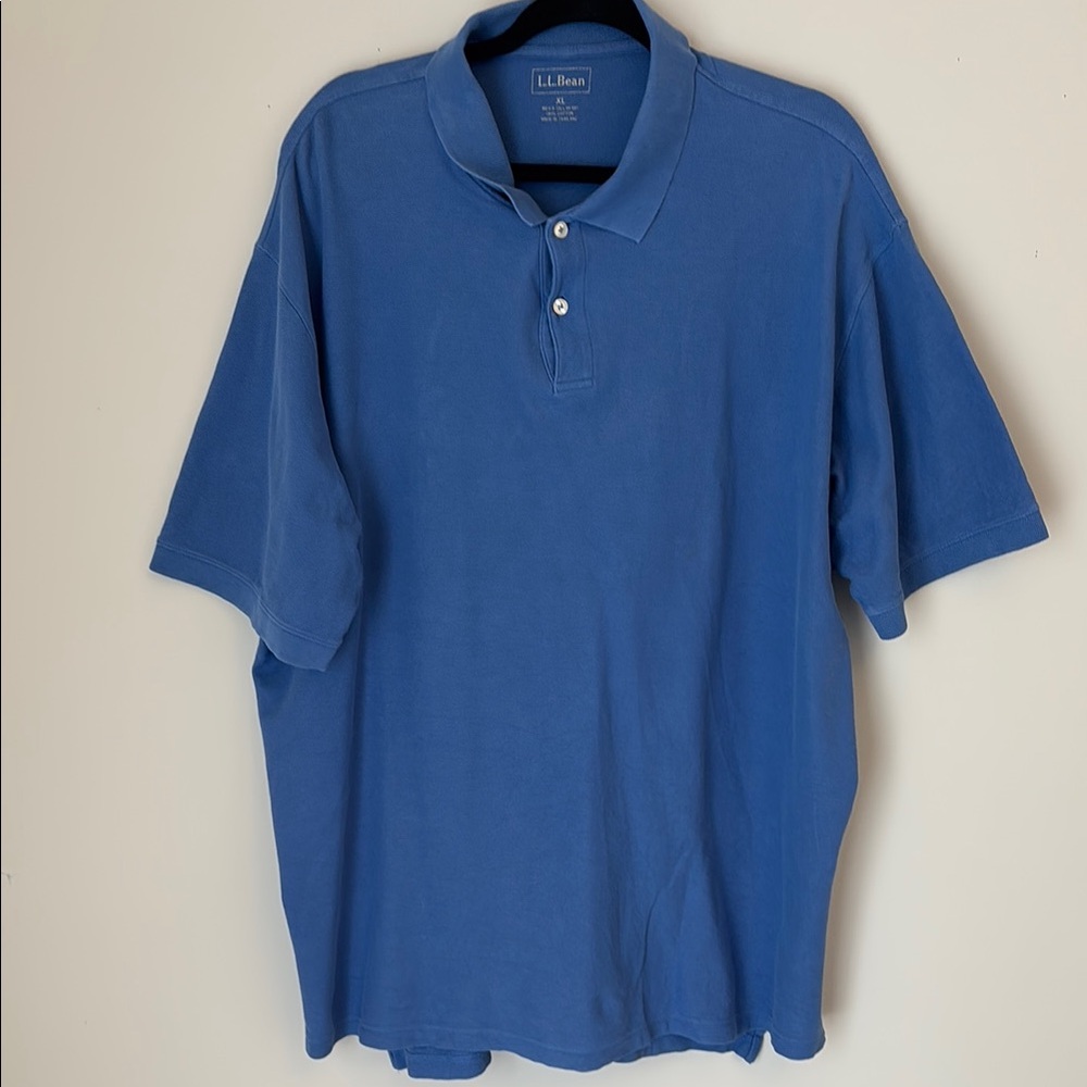 L.L. Bean Men's Blue Polo Shirt